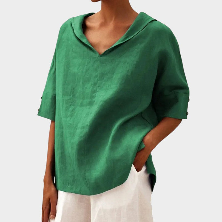 Soraya™ - Lös Casual Sommarblus