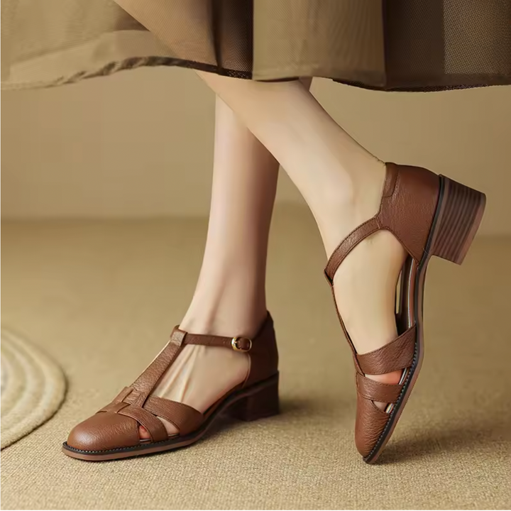 Sylviera T-Strap Flats