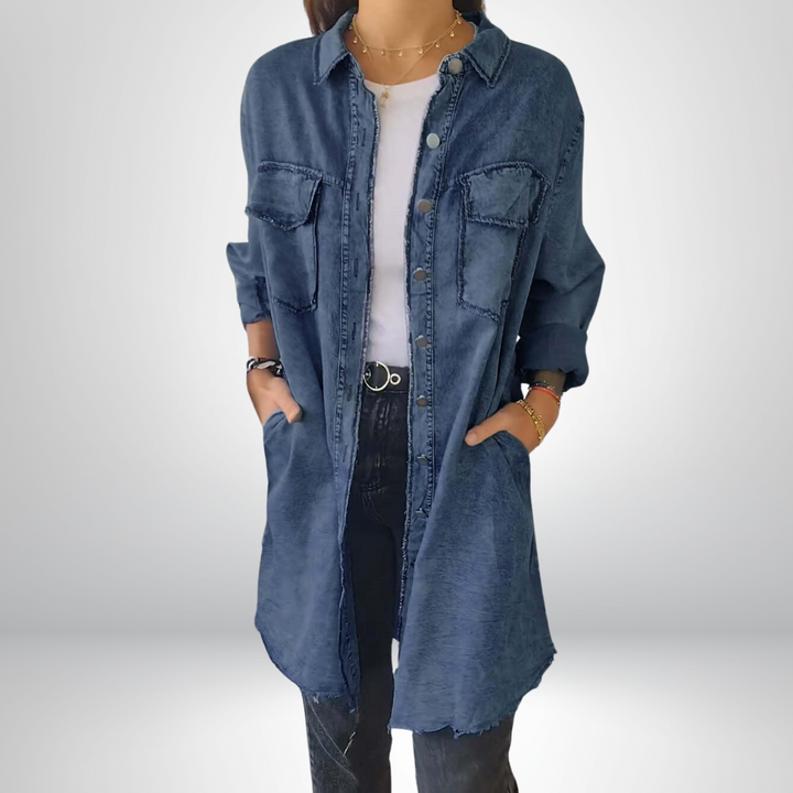 Liv™ - Långärmad denimjacka med klassisk krage
