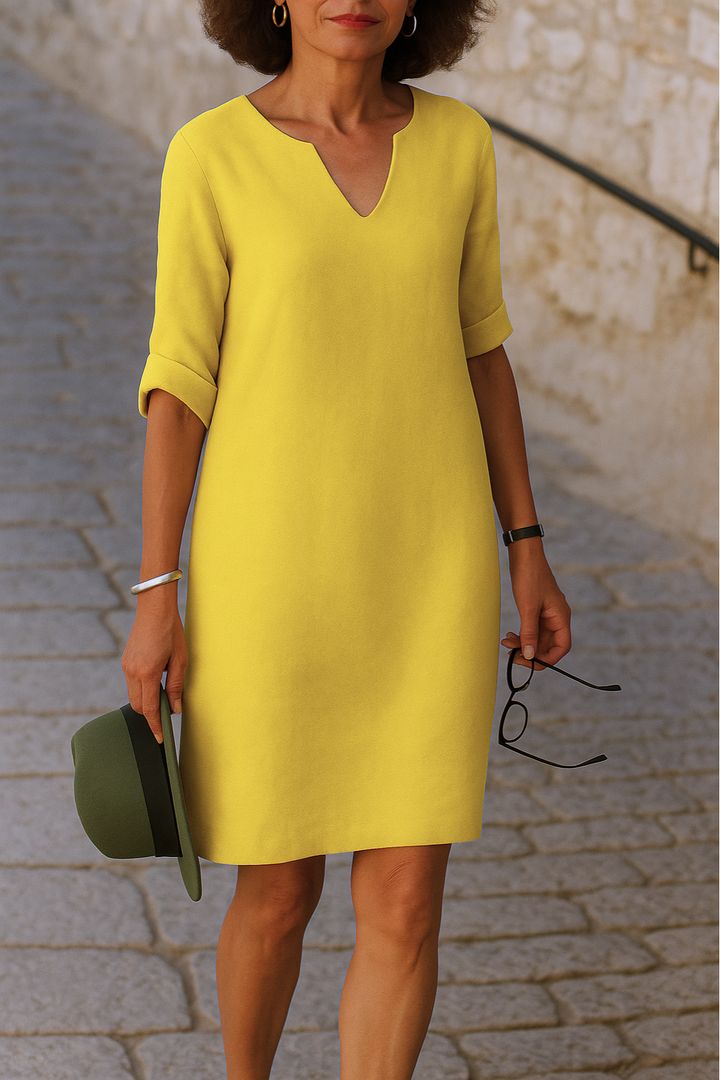 Nikoleta™ – Elegant V-ringad Klänning