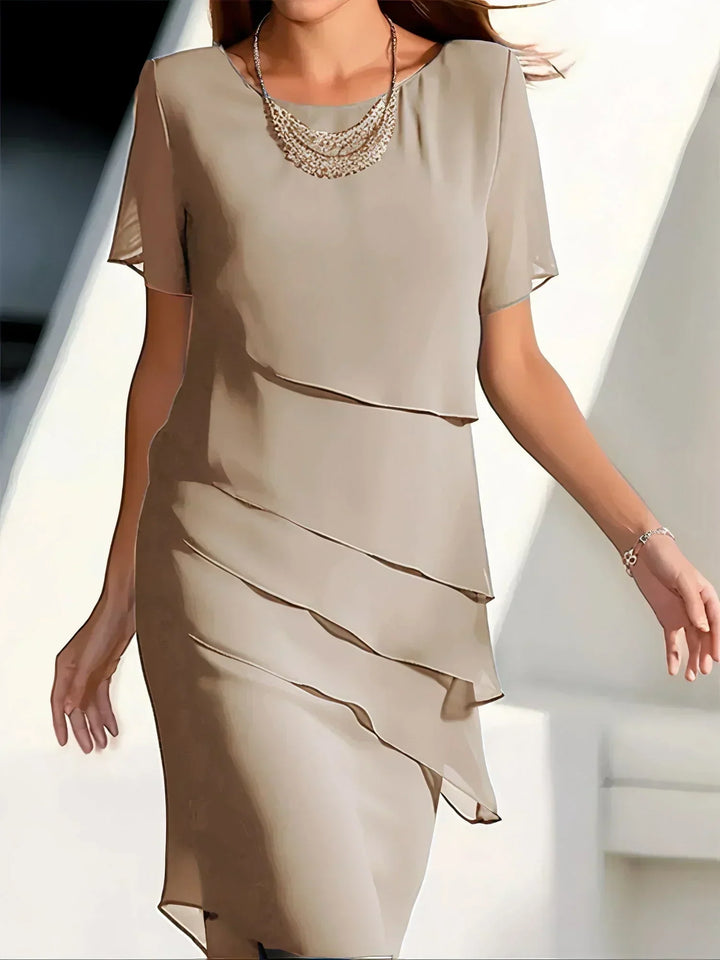 Tereza™ – Elegant Sommarklänning med Volangkant