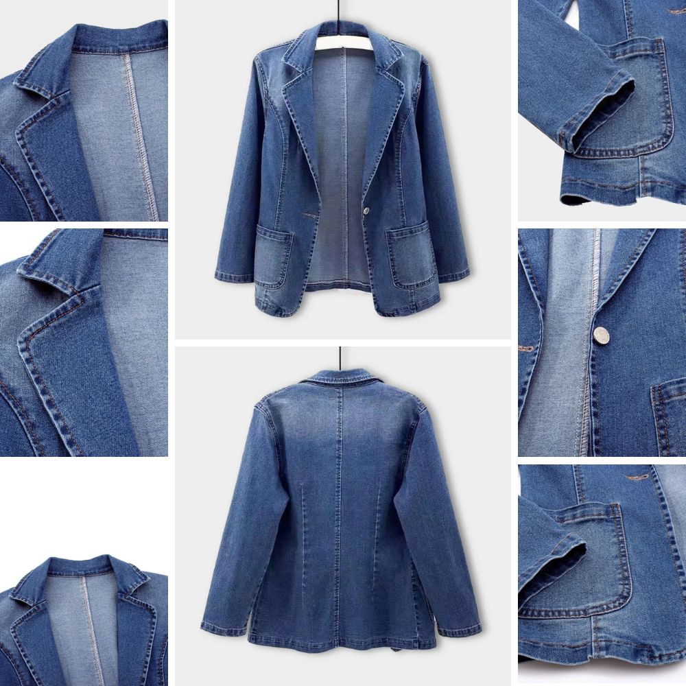Meja™ - Stilren denimblazer