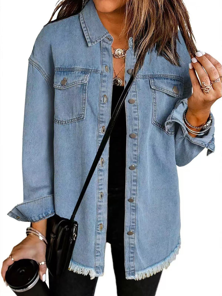 Claire™ - Klassisk Jeansjacka