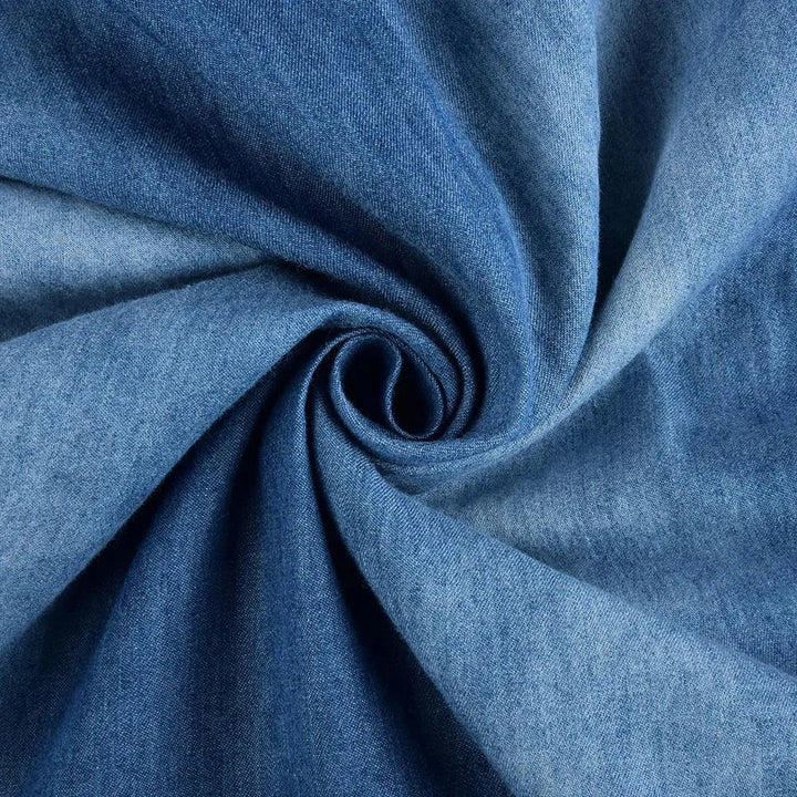 Tyra™ - Avslappnad Denim Sommarklänning