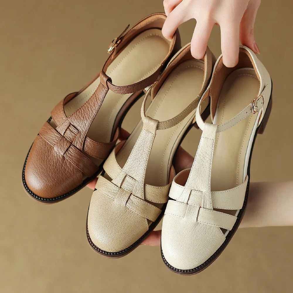 Sylviera T-Strap Flats