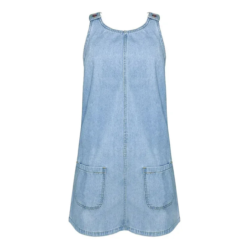 Mandy™ - Praktisk och lätt jeansklänning
