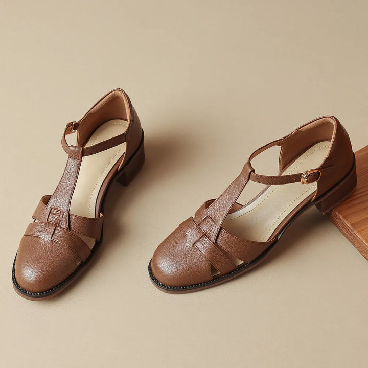 Sylviera T-Strap Flats