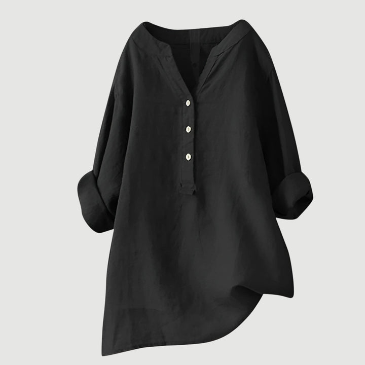 Freja™ - Luftig och Bekväm Skjorta med Knappar