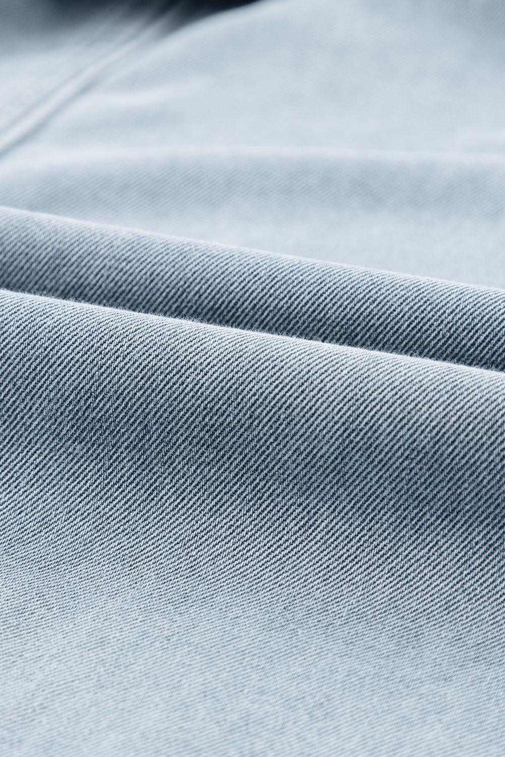 Isabelle™ - Denimklänning med eleganta, korta fladdermusärmar