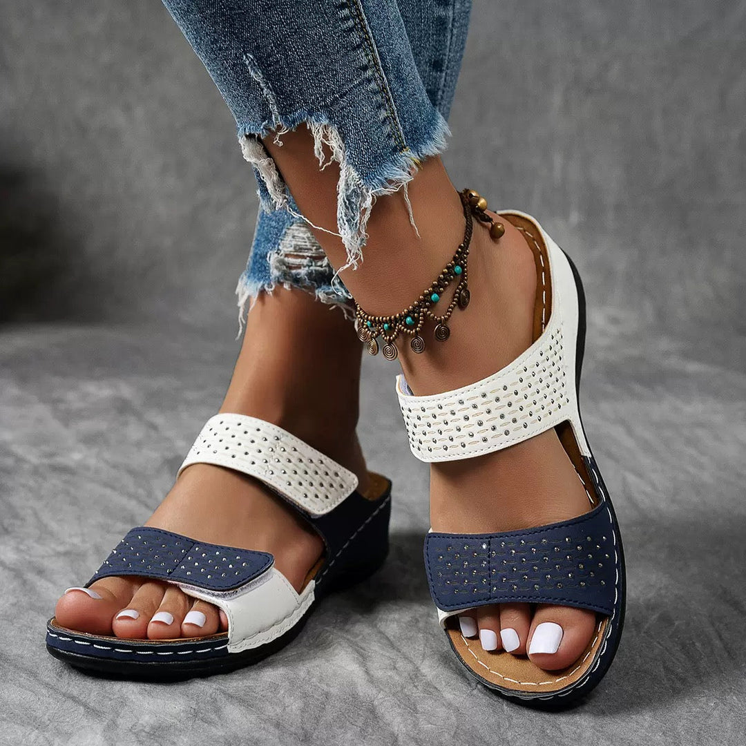 Ortholuxe™ - Andningsbara Ortopediska Slip-In Sandaler för Kvinnor