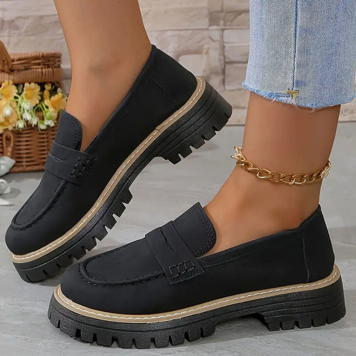 Emilia™ - Bekväma Chunky Loafers med Plattform