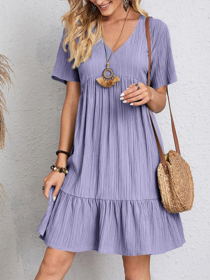Danielle™ – Elegant Sommarklänning med Magen Täckande Design